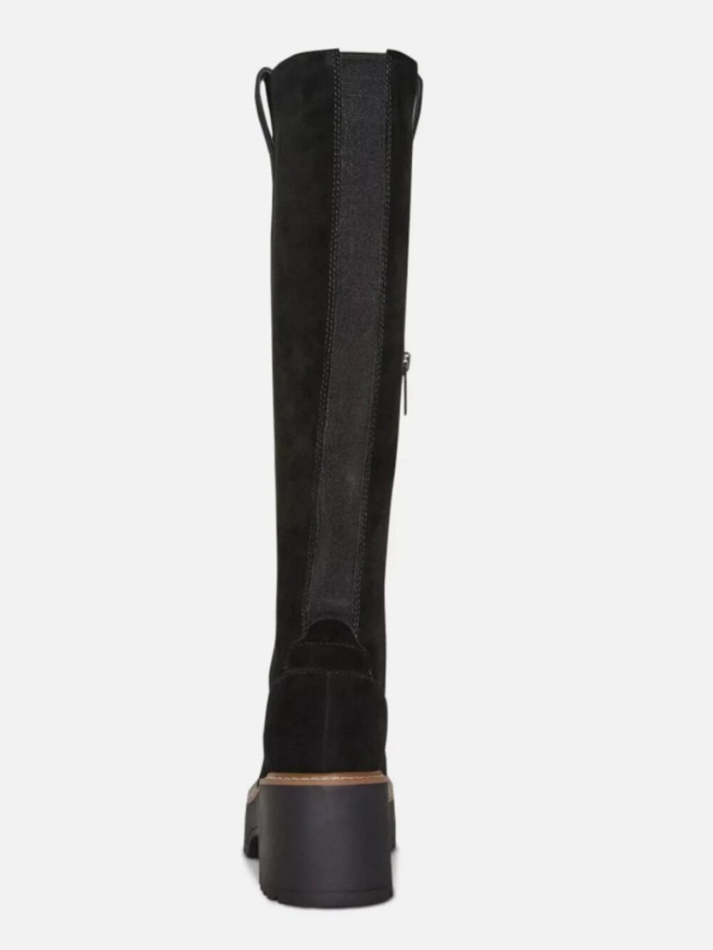 Aqua College Womens Gina Platform Boots Black Suede 9.5M - Picture 3 of 4